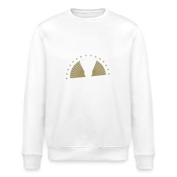 Ich wünschte, ich wäre beim Badminton - Stanley/Stella Unisex Bio-Sweatshirt ROLLER - Weiß - Vorne - Nik (191cm)