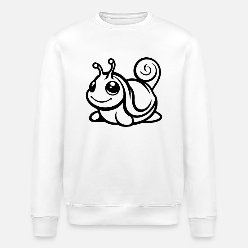 Bande dessinée d’escargot - Sweat bio ROLLER Stanley/Stella Unisexe - blanc