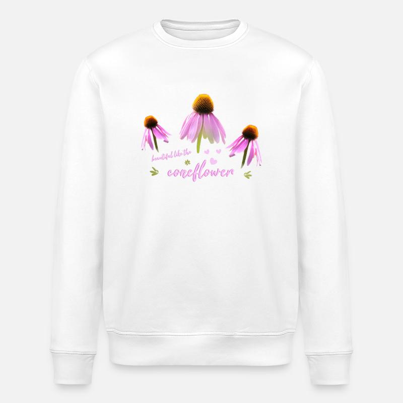 Coneflower Sonnenhut - Sweat bio ROLLER Stanley/Stella Unisexe - blanc
