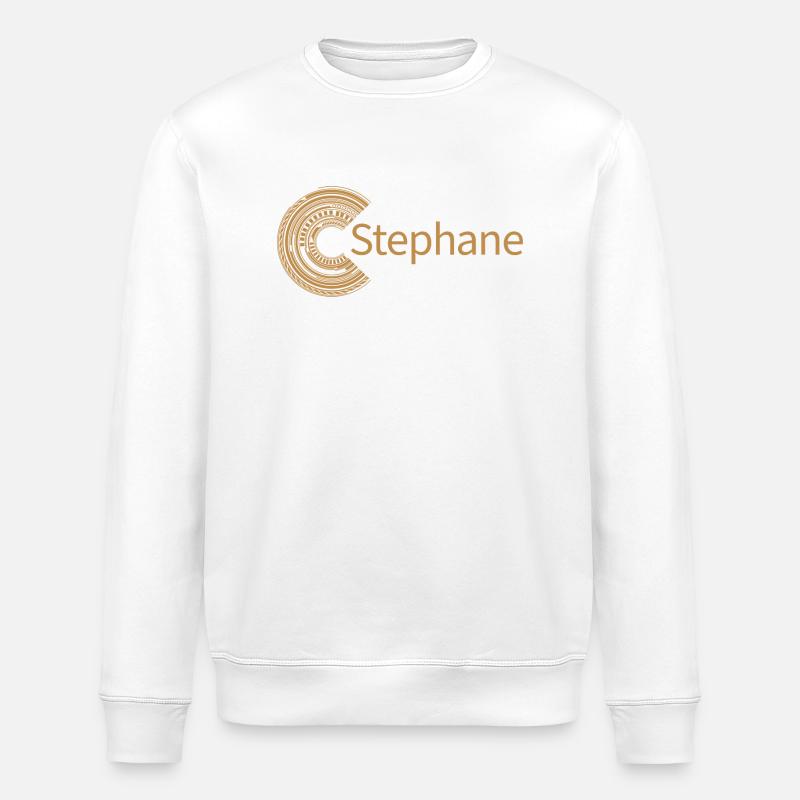 Für Stephane - Stanley/Stella Unisex Bio-Sweatshirt ROLLER - Weiß