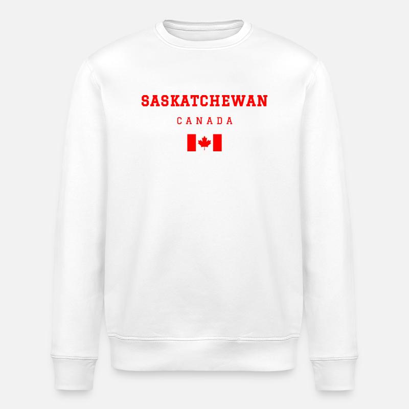 Saskatchewan, Canada - Stanley/Stella ROLLER Unisex Organic Sweatshirt - white