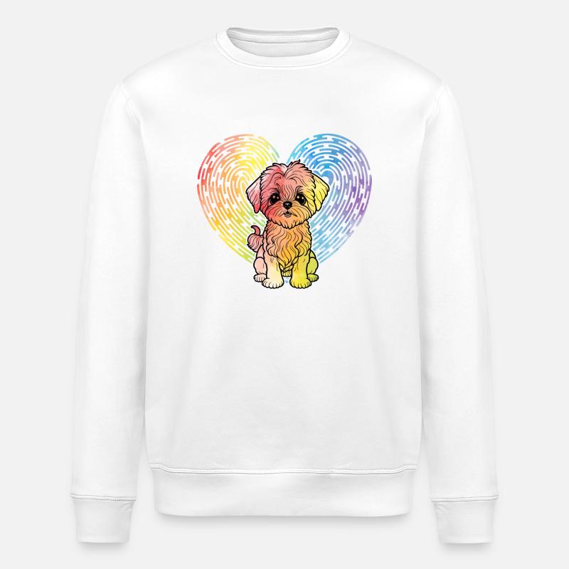 Havaneser Hund - Stanley/Stella Unisex Bio-Sweatshirt ROLLER - Weiß