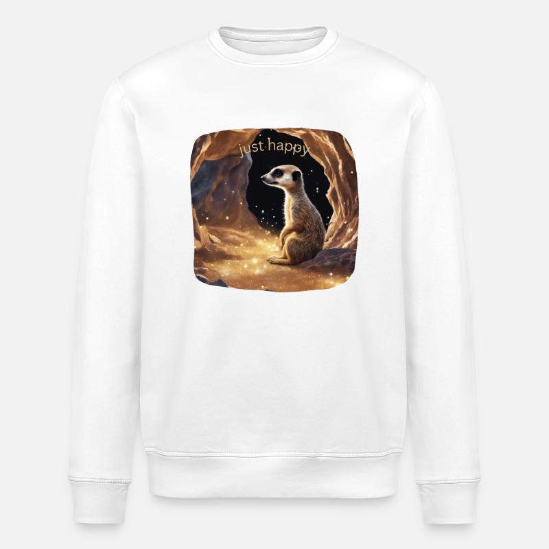 just happy - Stanley/Stella Unisex Bio-Sweatshirt ROLLER - Weiß