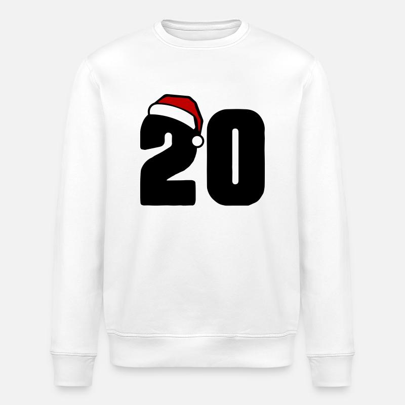 20 Numéro Noël - Sweat bio ROLLER Stanley/Stella Unisexe - blanc