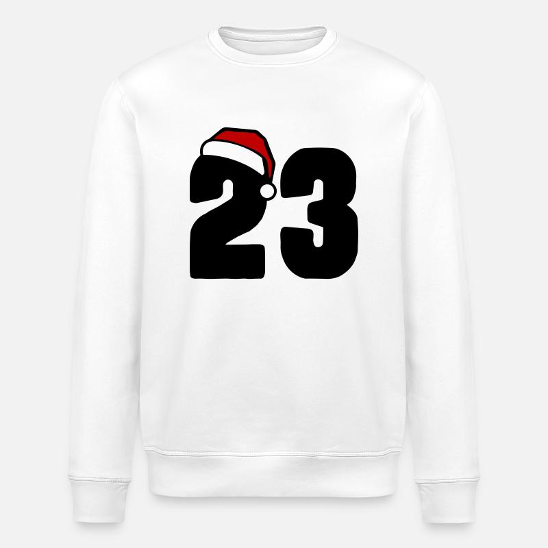 23 Numéro Noël - Sweat bio ROLLER Stanley/Stella Unisexe - blanc