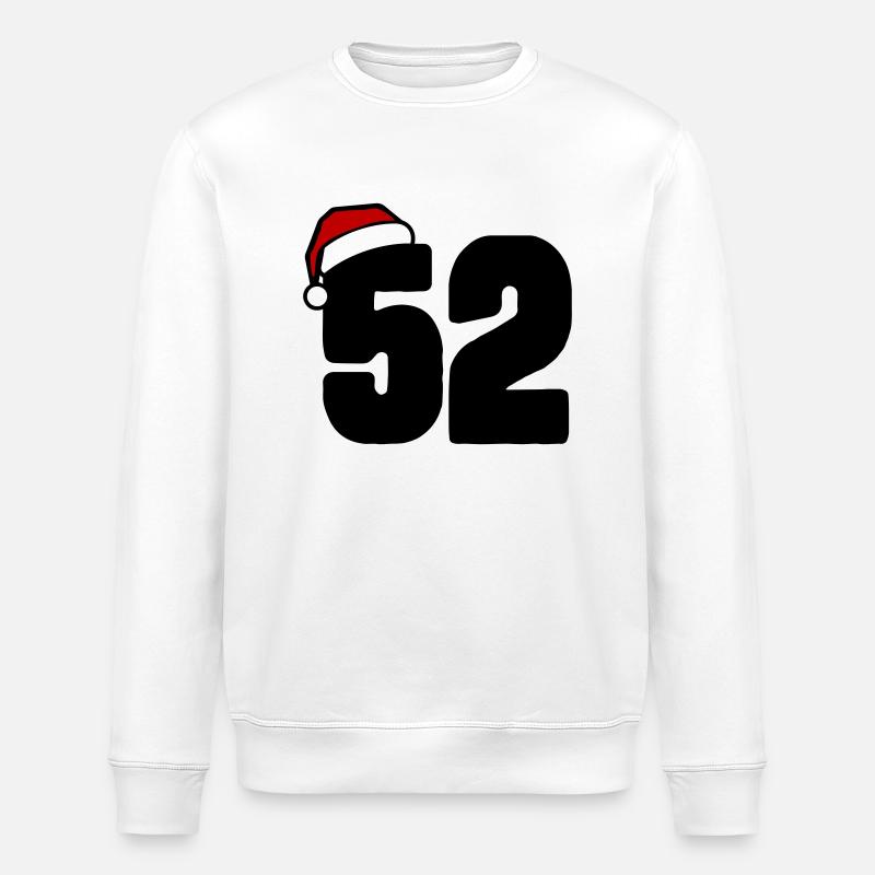 52 Numéro Noël - Sweat bio ROLLER Stanley/Stella Unisexe - blanc