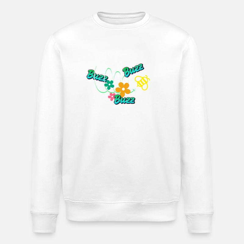 Buzzer de relaxation - Sweat bio ROLLER Stanley/Stella Unisexe - blanc