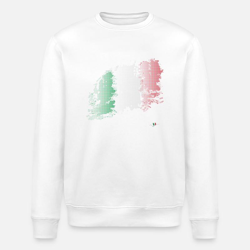 Flag 3 couleurs - Sweat bio ROLLER Stanley/Stella Unisexe - blanc