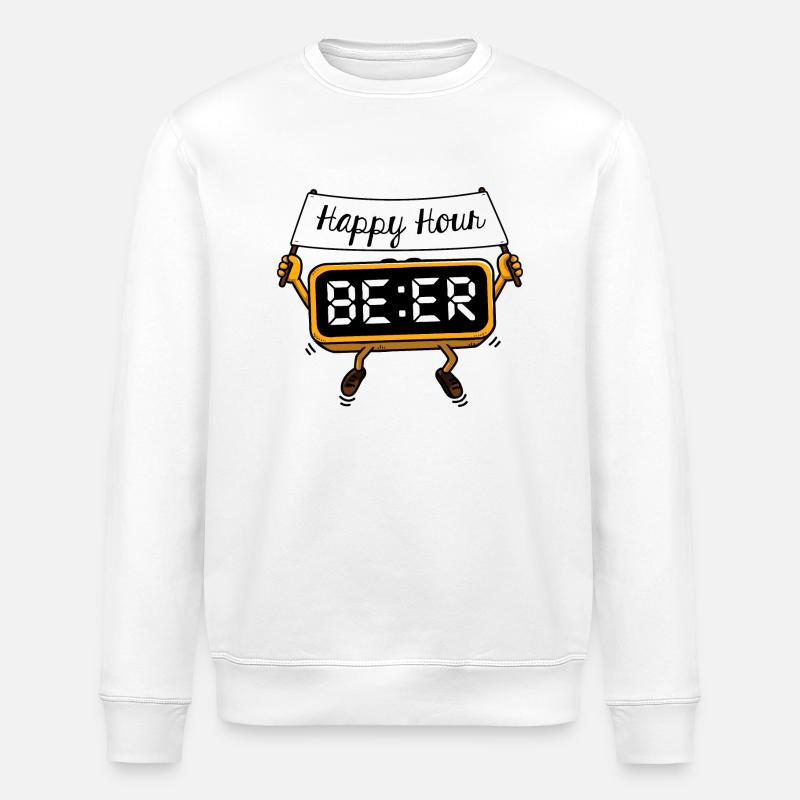 Happy Hour - Stanley/Stella Unisex Bio-Sweatshirt ROLLER - Weiß