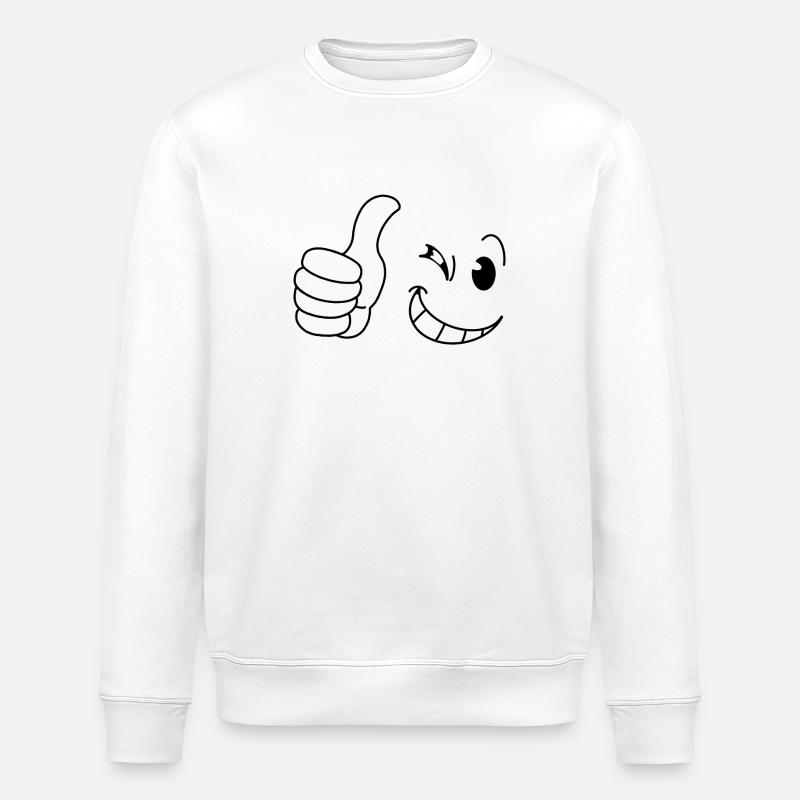 Dessin good - Sweat bio ROLLER Stanley/Stella Unisexe - blanc