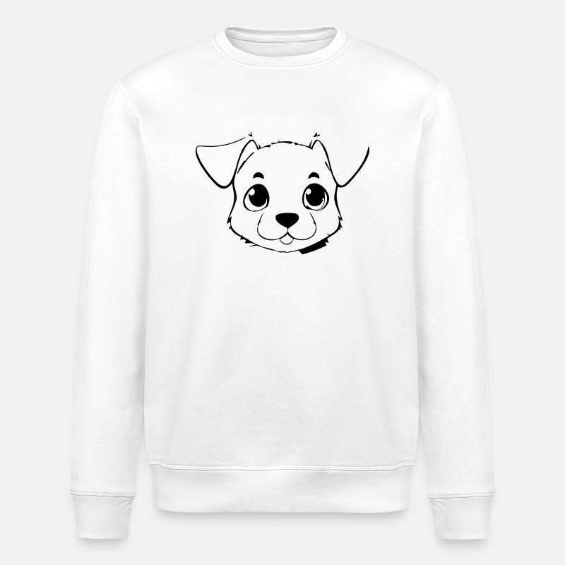 Niedlicher Hund - Stanley/Stella Unisex Bio-Sweatshirt ROLLER - Weiß