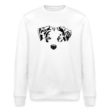 Berger australien minimal chien Aussie - Sweat bio ROLLER Stanley/Stella Unisexe - blanc - Devant - Nik (191cm)