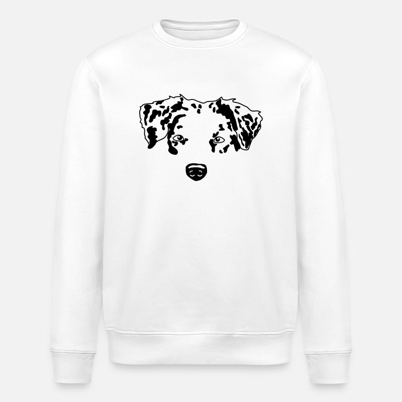 Berger australien minimal chien Aussie - Sweat bio ROLLER Stanley/Stella Unisexe - blanc