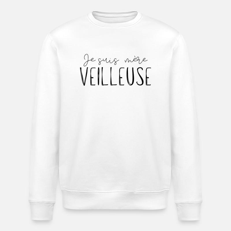 mère veilleuse - Sweat bio ROLLER Stanley/Stella Unisexe - blanc