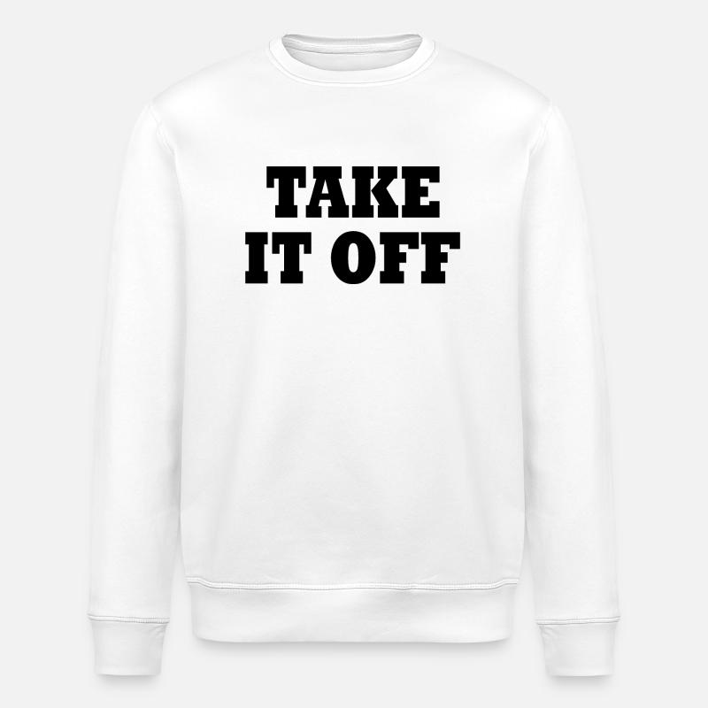 Take it off - Sweat bio ROLLER Stanley/Stella Unisexe - blanc