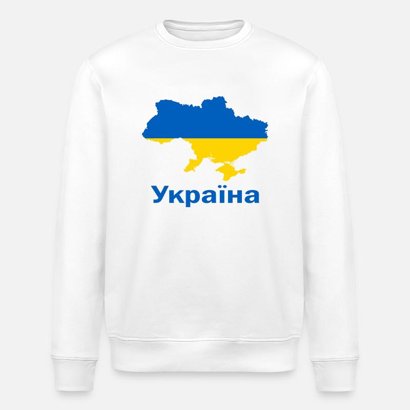 Ukraine - Stanley/Stella Unisex Bio-Sweatshirt ROLLER - Weiß
