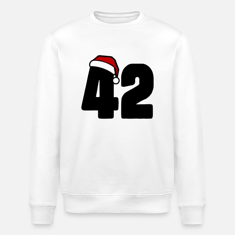 42 Numéro Noël - Sweat bio ROLLER Stanley/Stella Unisexe - blanc
