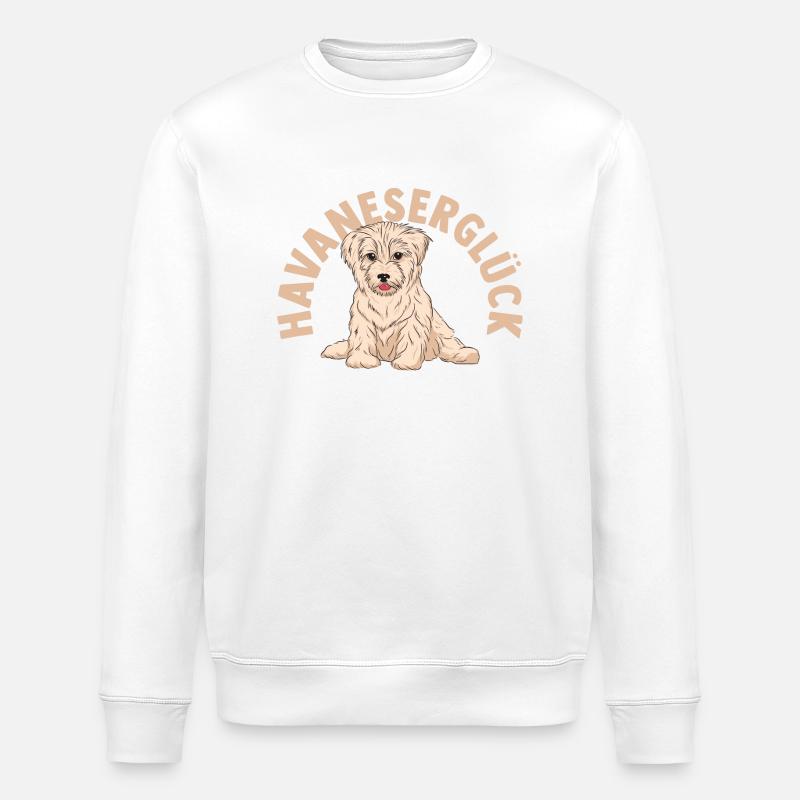 Chien Bichon Havanais - Sweat bio ROLLER Stanley/Stella Unisexe - blanc