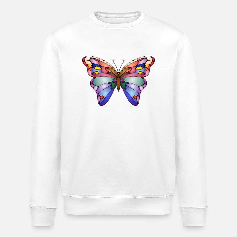 Papillon - Sweat bio ROLLER Stanley/Stella Unisexe - blanc