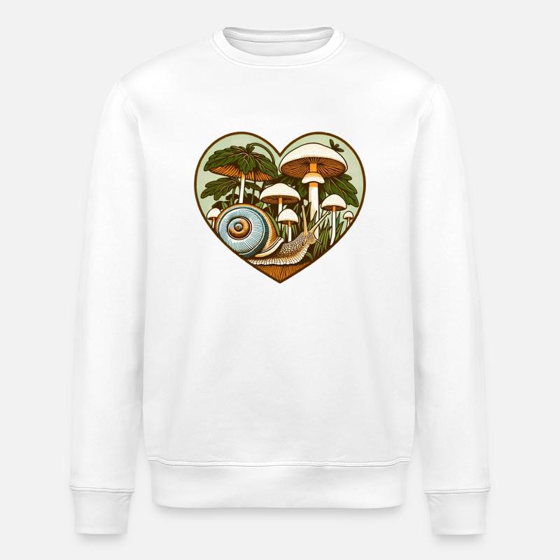 Pilz-Schnecke - Stanley/Stella Unisex Bio-Sweatshirt ROLLER - Weiß