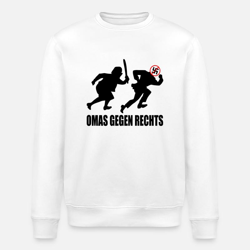 Omas gegen rechts - Stanley/Stella Unisex Bio-Sweatshirt ROLLER - Weiß