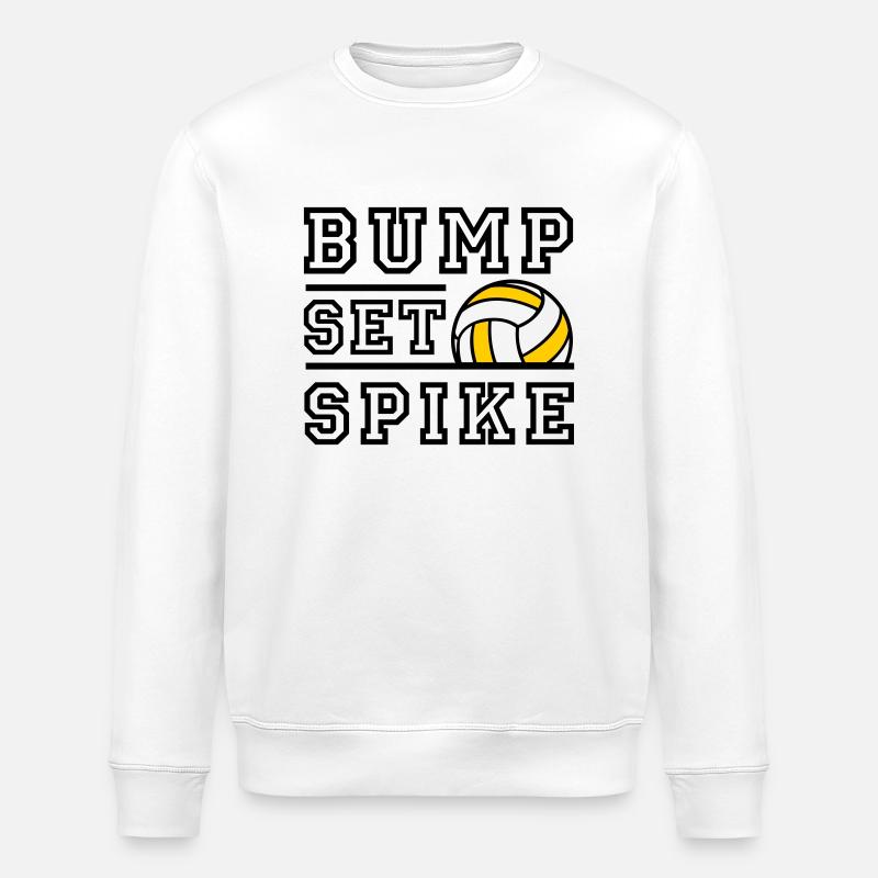 Bump Set Spike - Farbwechsel möglich - Stanley/Stella Unisex Bio-Sweatshirt ROLLER - Weiß