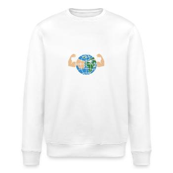 Weltbeste Tante Geburtstag Liebe Dankeschön - Stanley/Stella Unisex Bio-Sweatshirt ROLLER - Weiß - Vorne - Nik (191cm)