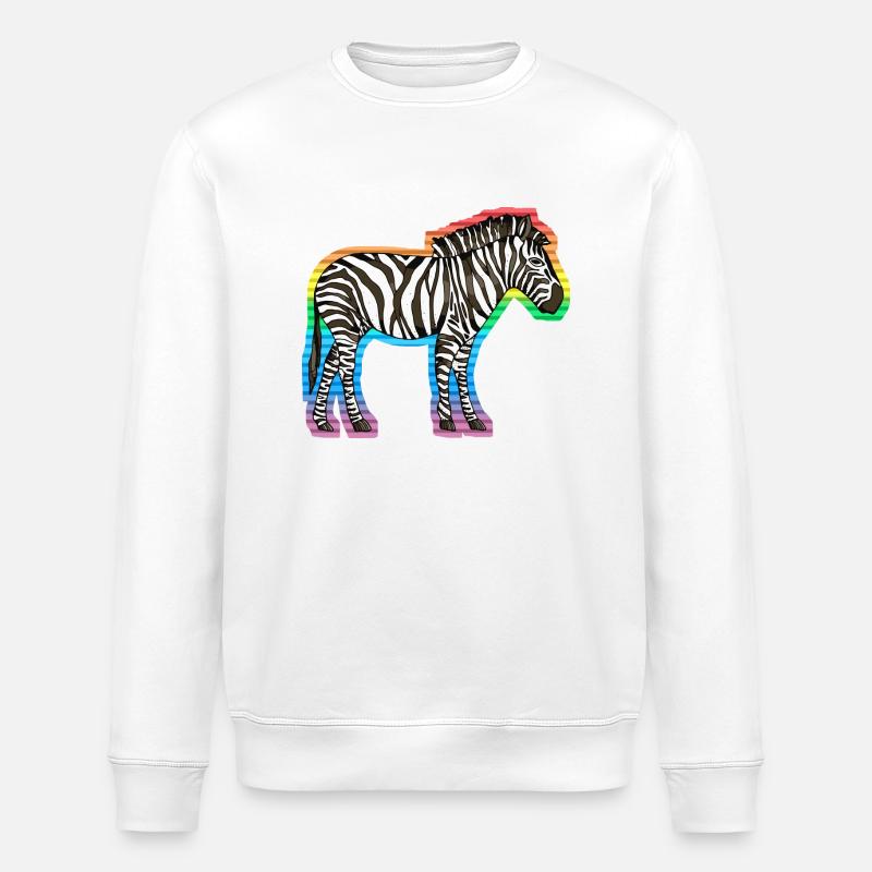 Zebra - Stanley/Stella Unisex Bio-Sweatshirt ROLLER - Weiß