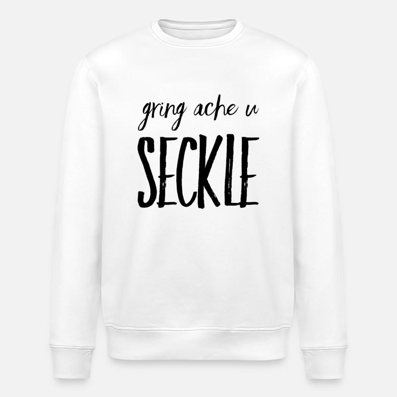 Gring ache u seckle - Stanley/Stella Unisex Bio-Sweatshirt ROLLER - Weiß