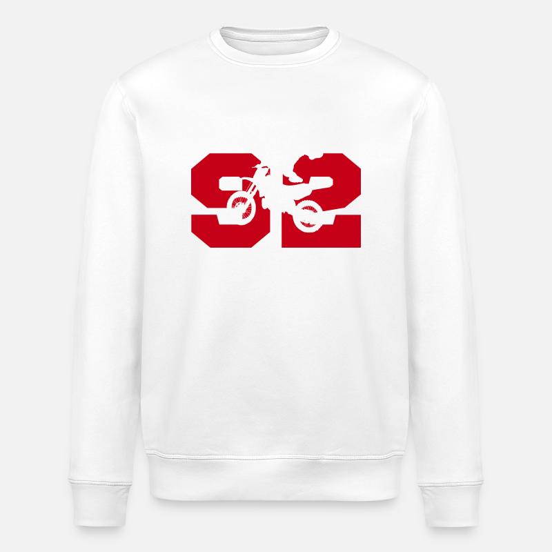 Moto 92 Biker - Stanley/Stella Unisex Bio-Sweatshirt ROLLER - Weiß