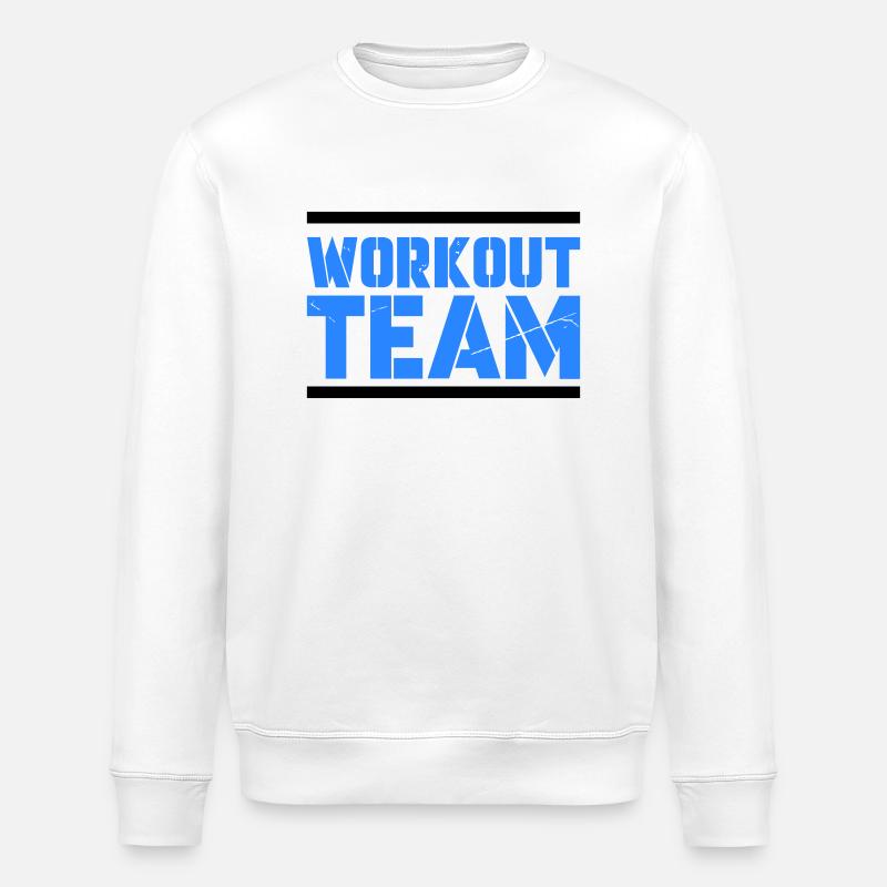 Workout Team - Stanley/Stella ROLLER Unisex Organic Sweatshirt - white