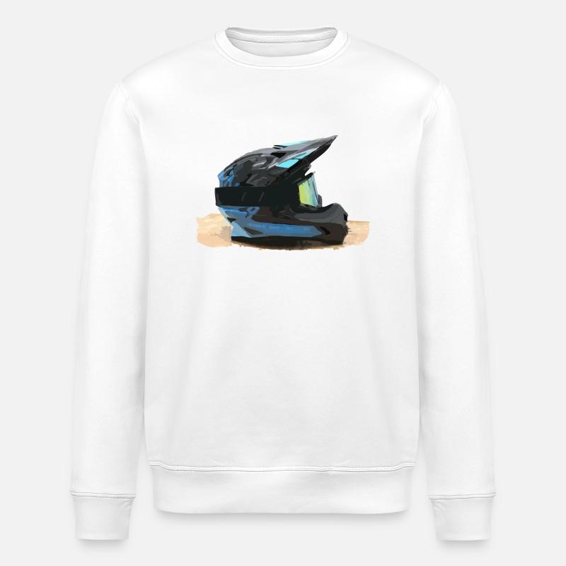 Motocross Helm - Stanley/Stella Unisex Bio-Sweatshirt ROLLER - Weiß