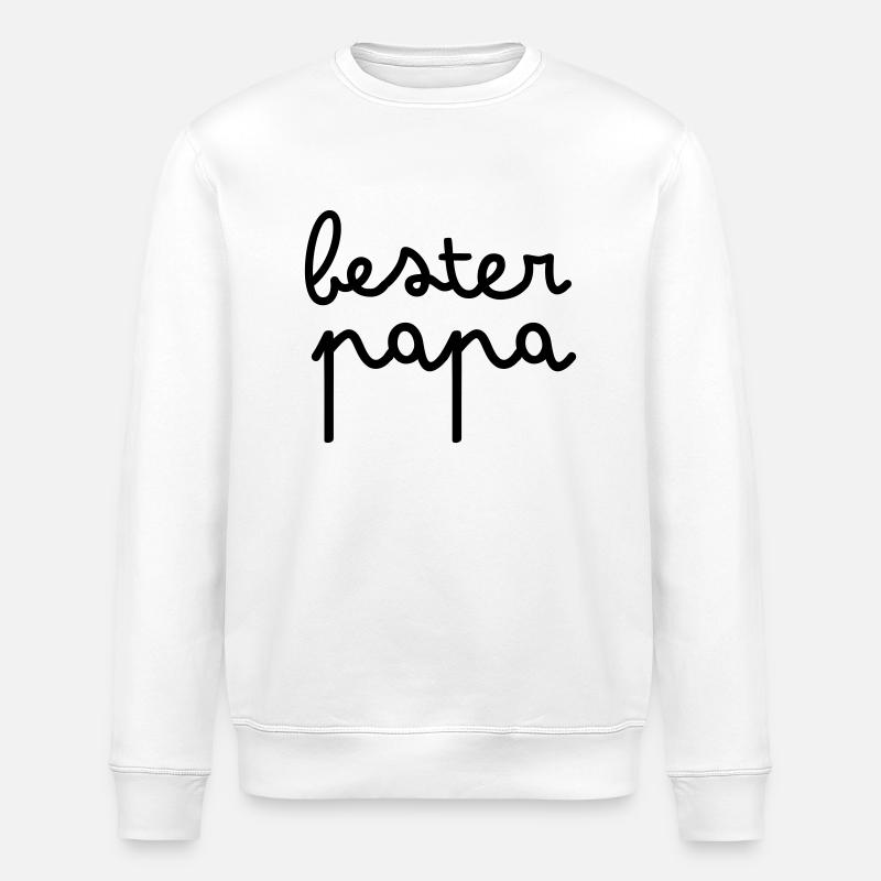 Bester Papa - Stanley/Stella Unisex Bio-Sweatshirt ROLLER - Weiß