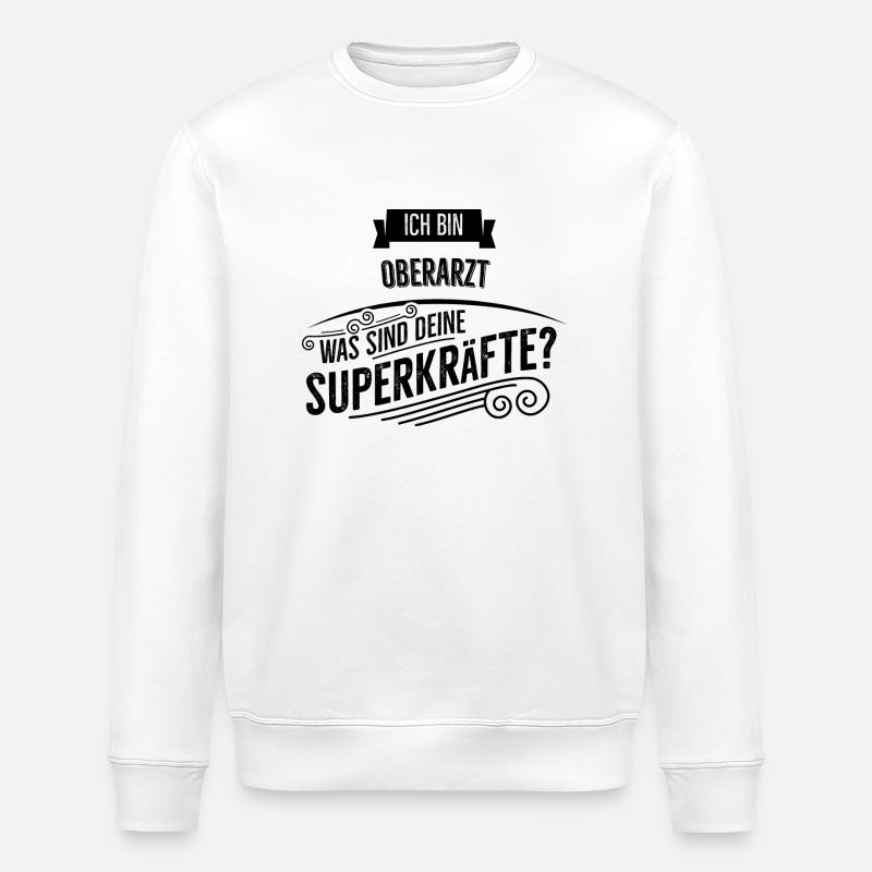 Oberarzt - Stanley/Stella Unisex Bio-Sweatshirt ROLLER - Weiß
