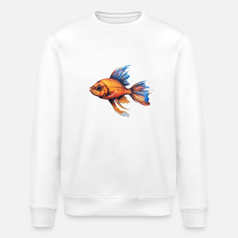 Fabelhafter Flossenzauber - Stanley/Stella Unisex Bio-Sweatshirt ROLLER - Weiß