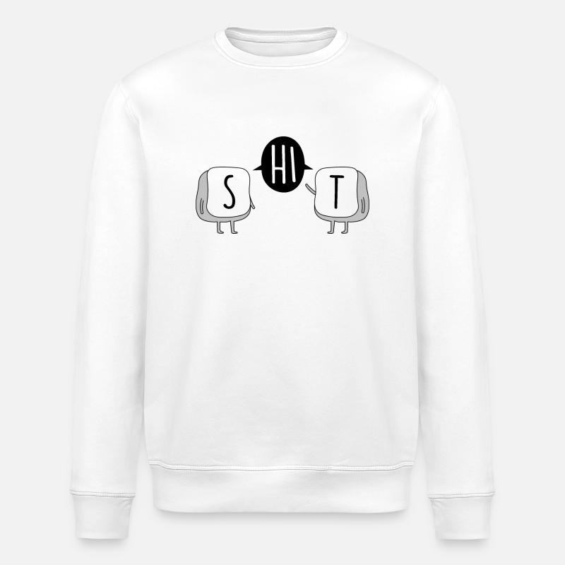 Computer und humor - Stanley/Stella Unisex Bio-Sweatshirt ROLLER - Weiß