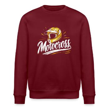 Motocross-Junge Fanartikel Helm Dirtbike Track - Stanley/Stella Unisex Bio-Sweatshirt ROLLER - Weiß - Vorne - Nik (191cm)