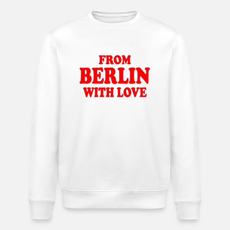 From berlin with love - Sweat bio ROLLER Stanley/Stella Unisexe - blanc