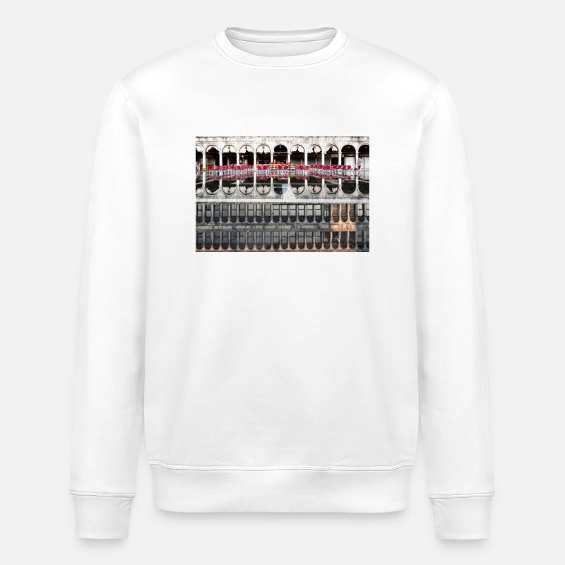 Reflection in St. Mark's Square - Stanley/Stella ROLLER Unisex Organic Sweatshirt - white