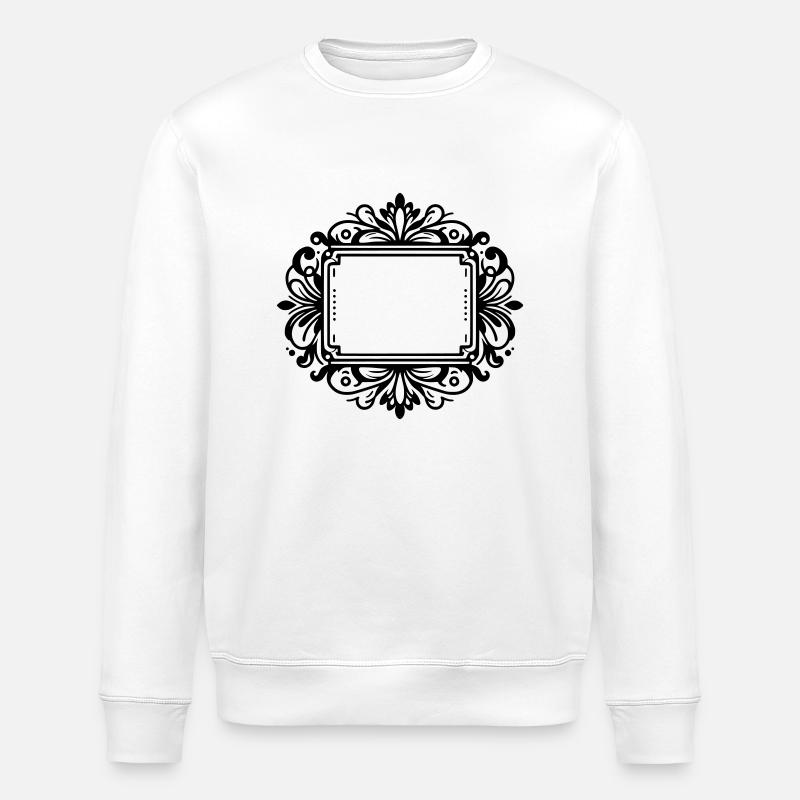 Frame Emblem Shield - Stanley/Stella ROLLER Unisex Organic Sweatshirt - white