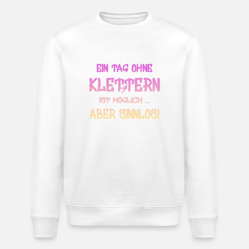 klettern - Stanley/Stella Unisex Bio-Sweatshirt ROLLER - Weiß