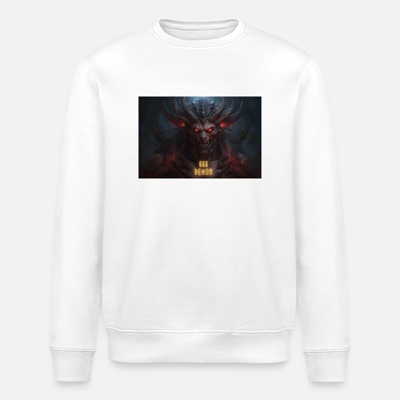 Dämon - Stanley/Stella Unisex Bio-Sweatshirt ROLLER - Weiß