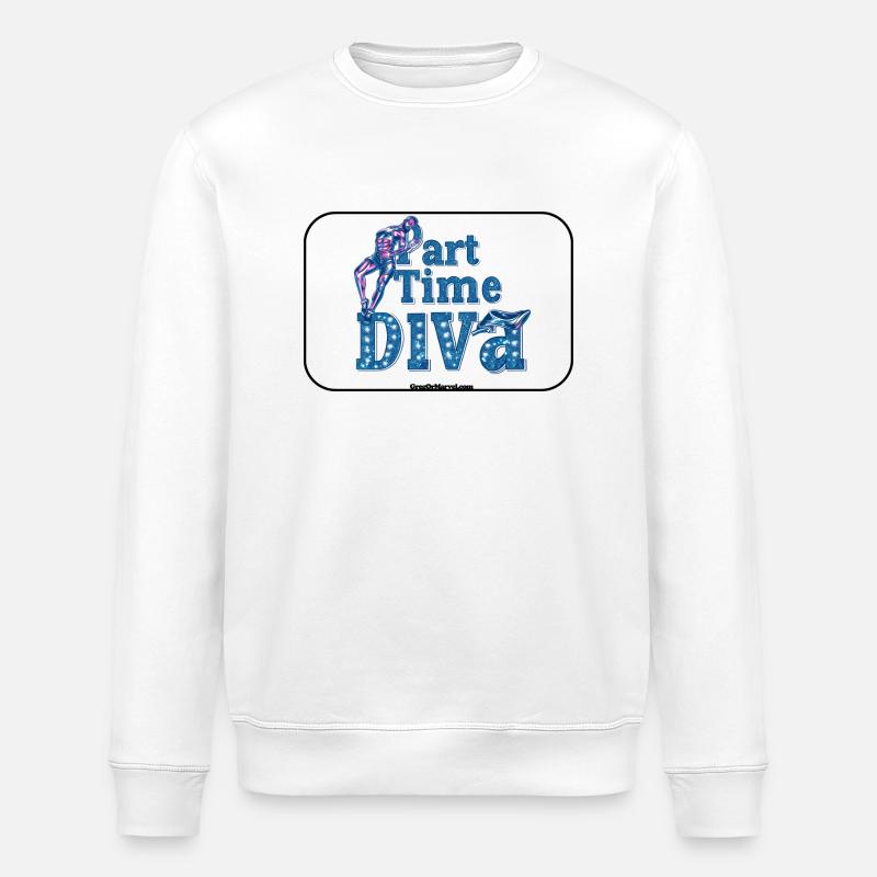 PartTimeDiva Man - Stanley/Stella Unisex Bio-Sweatshirt ROLLER - Weiß