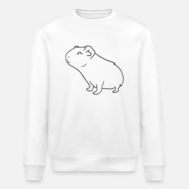 Meerschweinchen - Stanley/Stella Unisex Bio-Sweatshirt ROLLER - Weiß