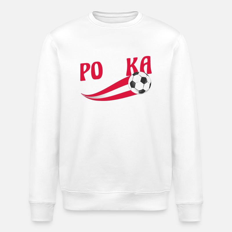 Pole Polen - Stanley/Stella Unisex Bio-Sweatshirt ROLLER - Weiß