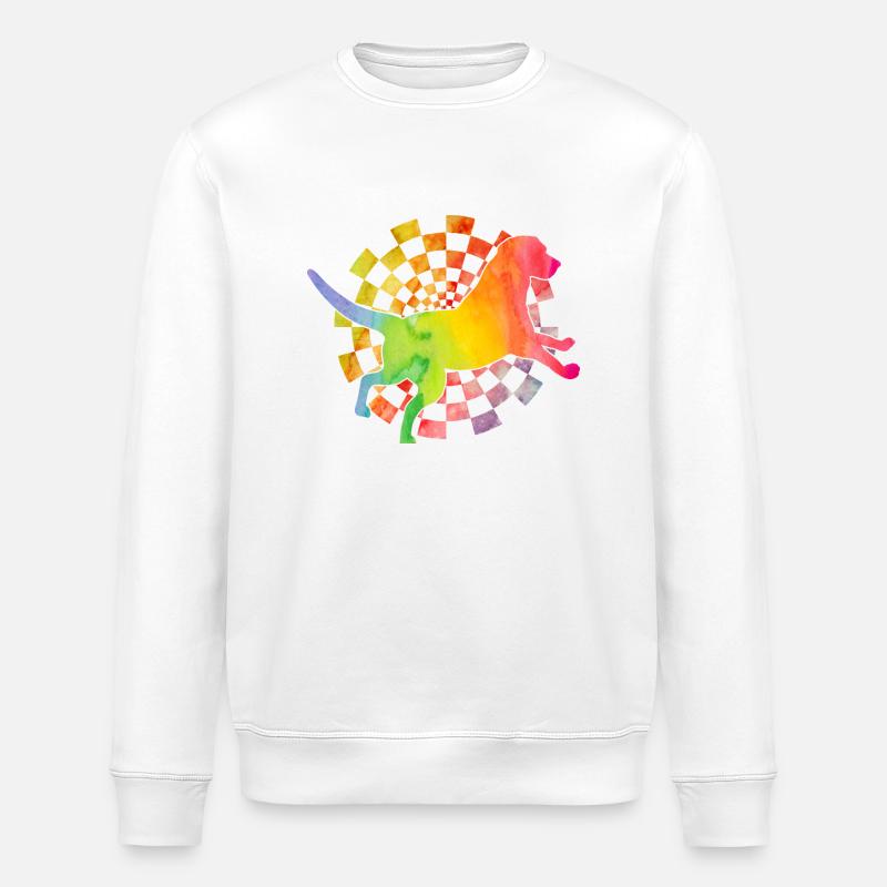 Labrador Rétro - Sweat bio ROLLER Stanley/Stella Unisexe - blanc