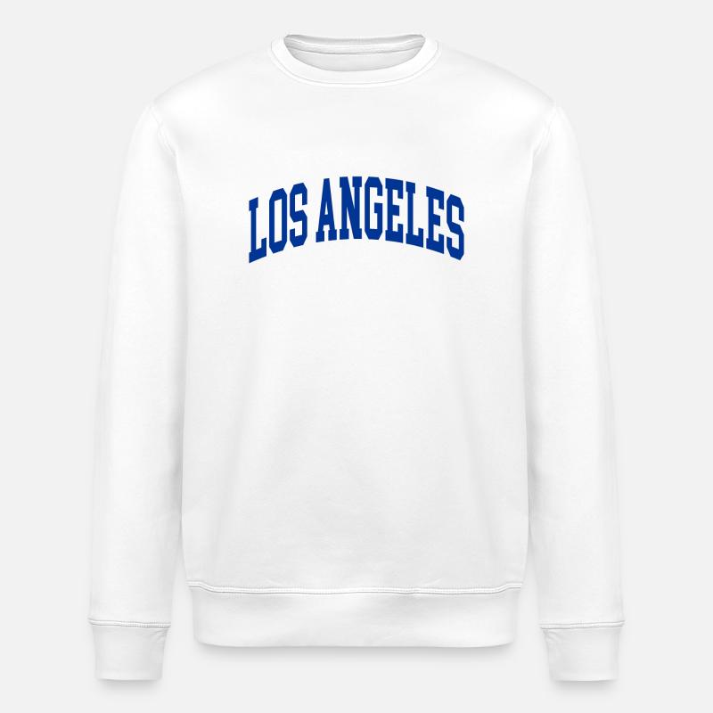 Bleu Los Angeles - Sweat bio ROLLER Stanley/Stella Unisexe - blanc