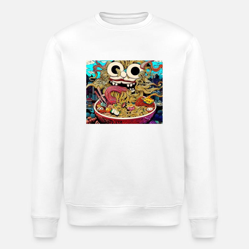 Ramen Japanisch - Stanley/Stella Unisex Bio-Sweatshirt ROLLER - Weiß