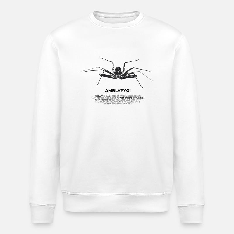 Geißelspinne - Amblypygi - Stanley/Stella Unisex Bio-Sweatshirt ROLLER - Weiß