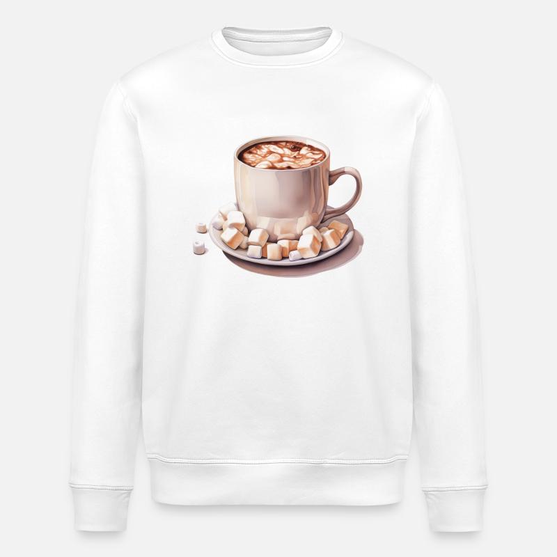 Chocolat - Sweat bio ROLLER Stanley/Stella Unisexe - blanc